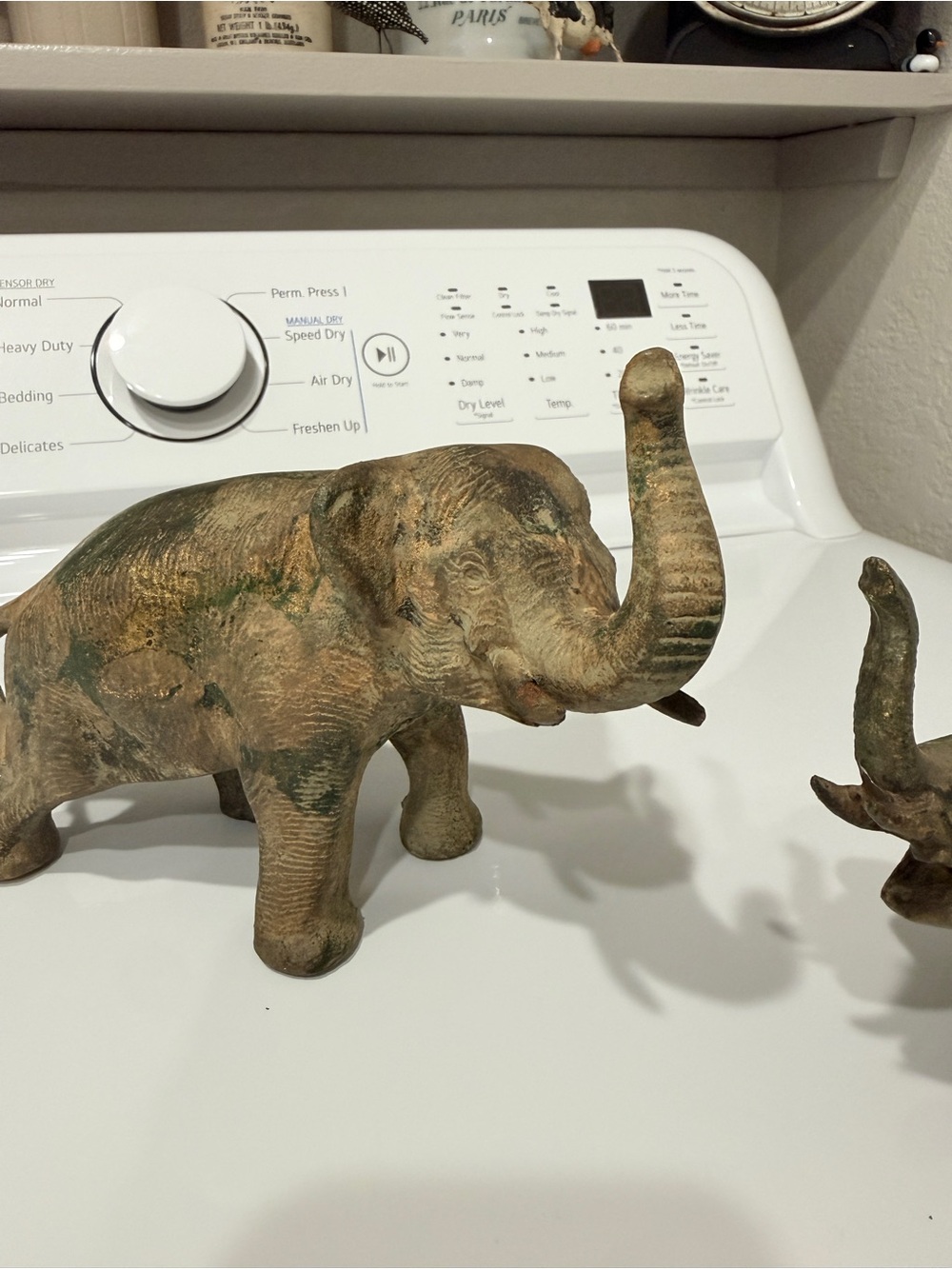 Vintage Heavy Brass Elephant Sculptures made in Japan by Otagiri - Picture 7 of 17